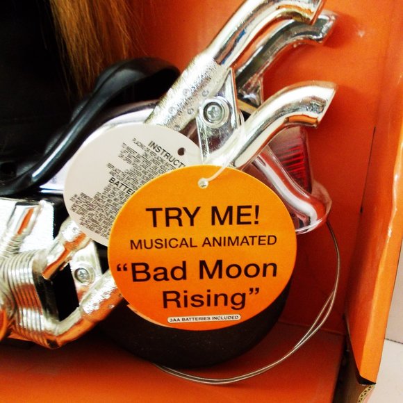 Holiday | New Werewolf Spooky Motorcycle Rider Musical Animated Harley ...